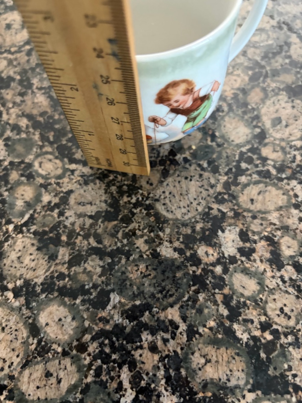 Vintage Children's Illustration Porcelain Cup - White with Multicolor Artwork - Picture 6 of 6